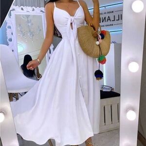 New Chic White Strapless Dress size
